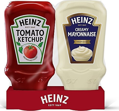 HEINZ 375 GR KETCAP + 330 GR MAYONEZ