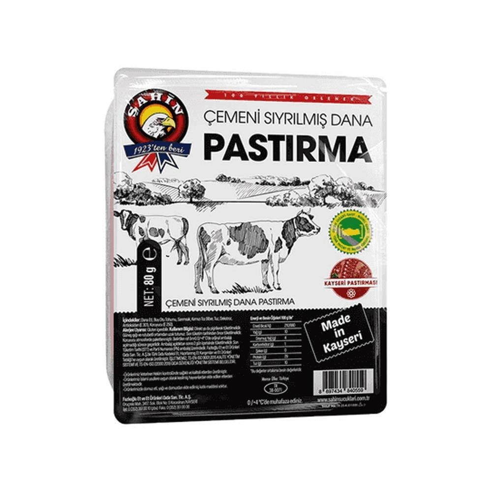 SAHIN 80 GR PASTIRMA