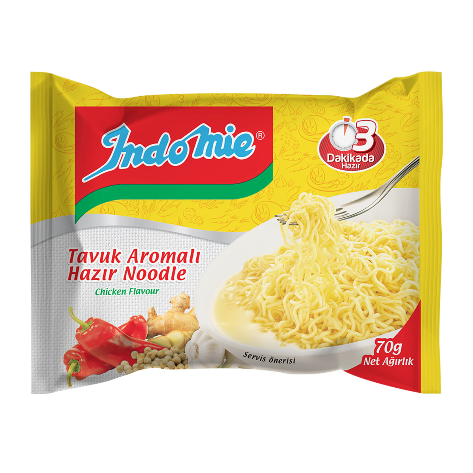 INDOMIE 70 GR PAKET TAVUKLU NOODLE MAKARNA
