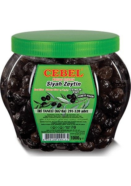 CEBEL SIYAH IRI TANE PET ZEYTIN