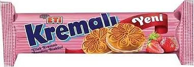 ETI 61GR KREMALI CILEKLI  BISKUVI