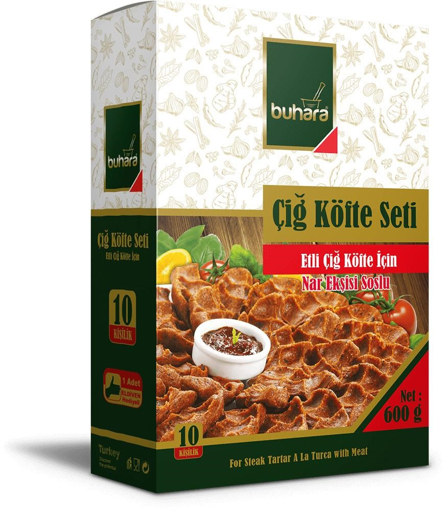 BUHARA-600 GR ETLI CIG KOFTE SETI KUTU