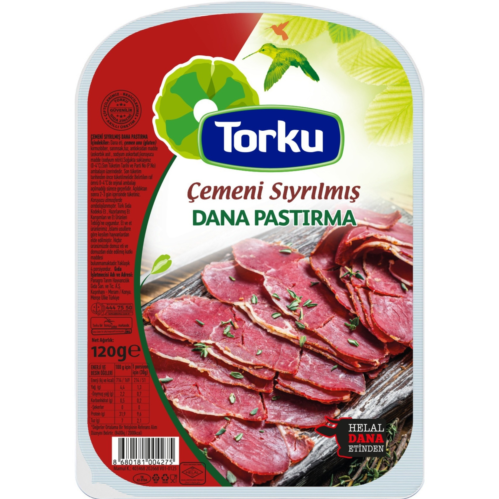 TORKU 120 GR PASTIRMA CEMENSIZ