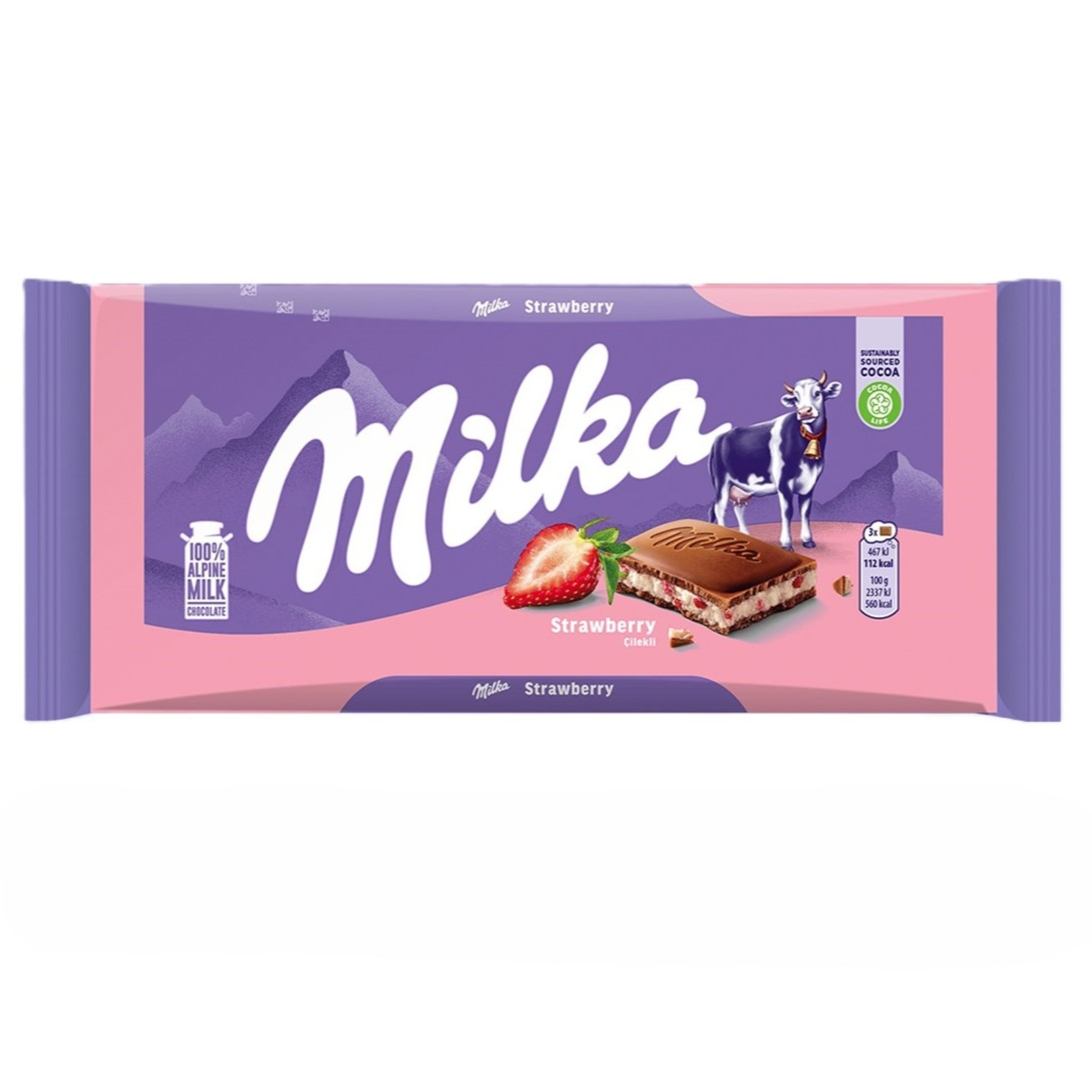 MILKA 100 GR CIKOLATA CILEK YOGURT 753733
