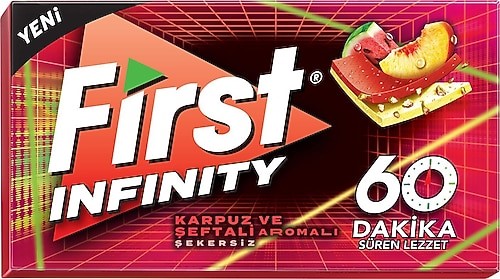 FIRST 27 GR 60 DK KARPUZ SEFTALI AROMALI SAKIZ