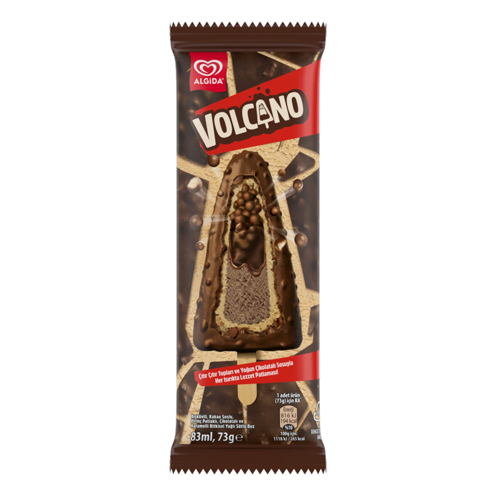 ALGIDA 83 ML VOLCANO STICK