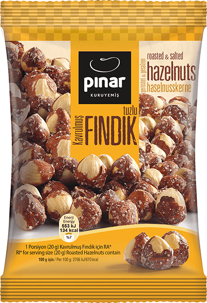 PINAR KAVRULMUS TUZLU FINDIK ICI