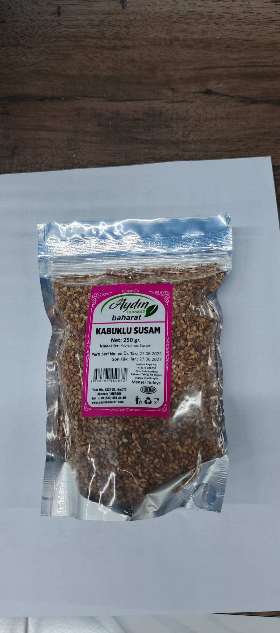 AYDIN KABUKLU SUSAM 250GR